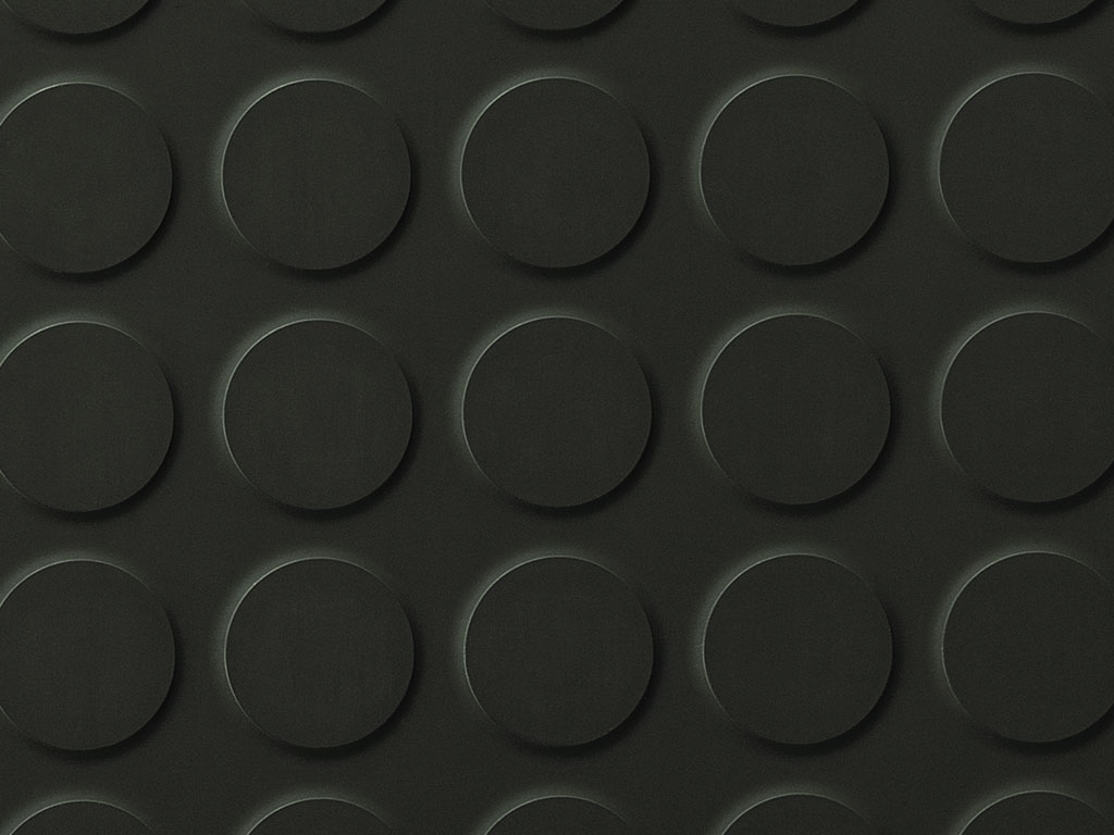 Planet Rubber Flooring - Mars Dark Grey Studded Tile