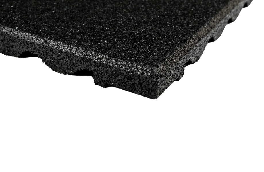 Impact Rubber Gym Tiles - Black Safety Flooring