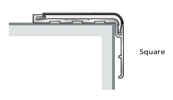 square stair nosing example