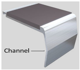 Stair nosing standard interior inserts