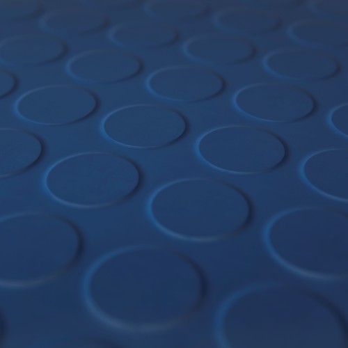 Planet rubber flooring - Mars Deep blue studded tile  Safety Flooring