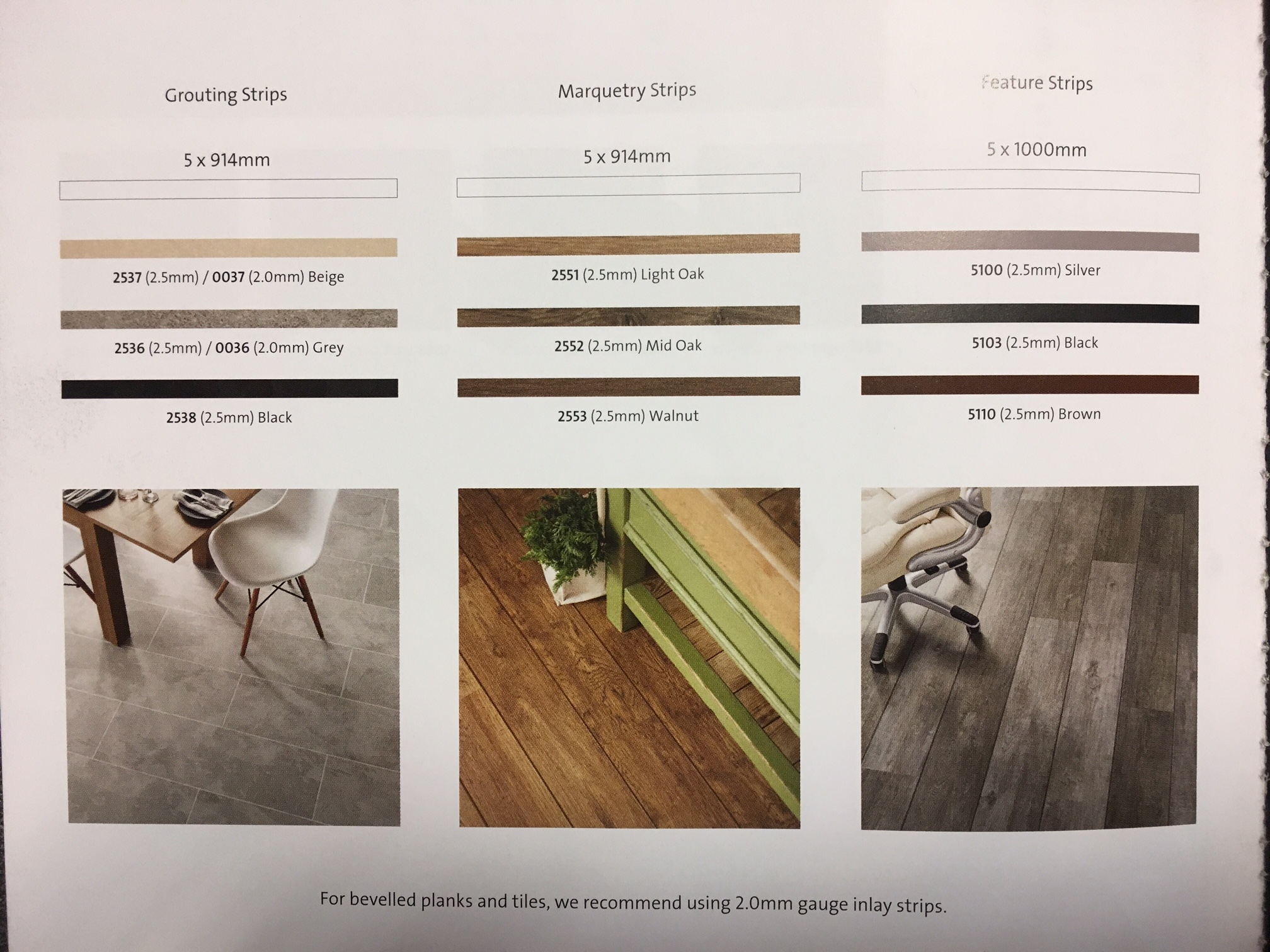 Expona Commercial Wood, Stone and Abstract PUR  feature strip - 5110 brown