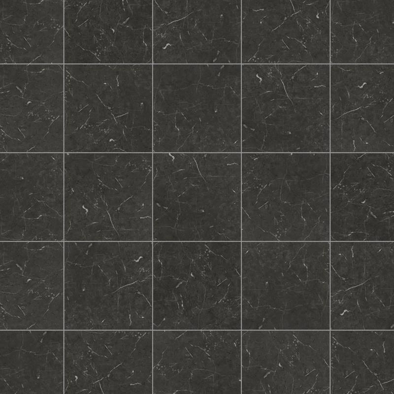 Karndean Knight Tile - Midnight Black Marble T74 Safety Flooring