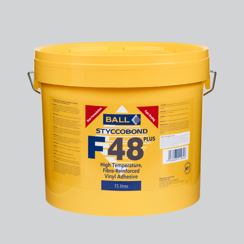 F48 15ltr High Temp Vinyl Adhesive from Safety Flooring UK