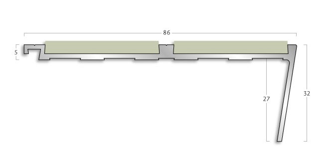 Gradus stair nosing - G52 Rake Back Safety Flooring