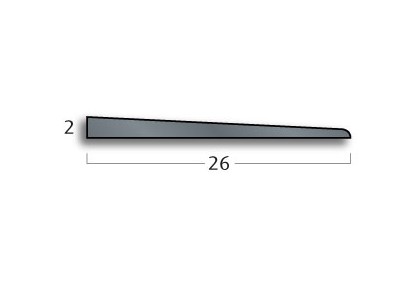 Transition Strip 2mm Feather Edge Strip - T200