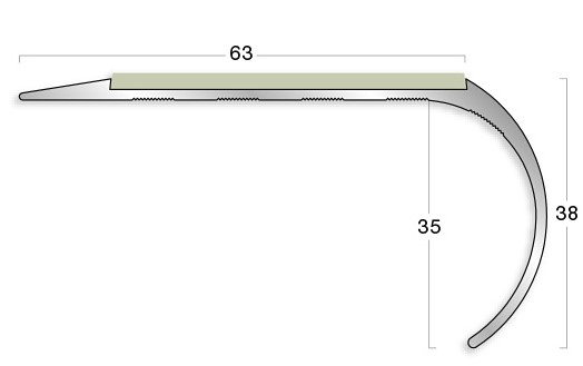 Gradus stair nosing - AR81 Ramp Safety Flooring