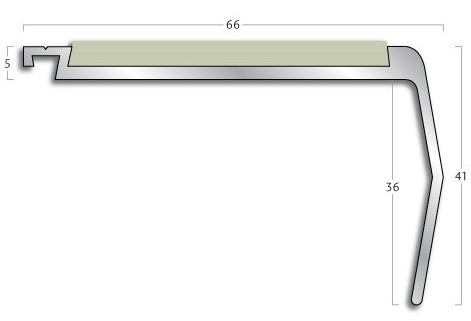 Gradus stair nosing - G 317 Kinked Face Safety Flooring