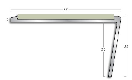 Gradus stair nosing - AK5A Rake Back Safety Flooring