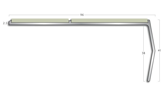 Gradus stair nosing - AS2 Kinked Face