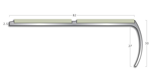 Stair Nosings Gradus stair nosing - AR32 Bullnose