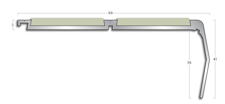 Gradus stair nosing - G32 Kinked Face