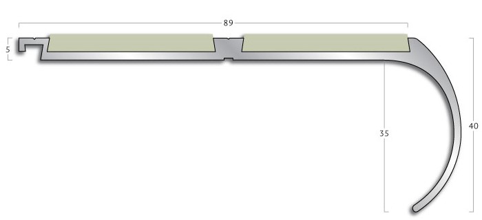 Stair Nosings Gradus stair nosing - GR8 Bullnose