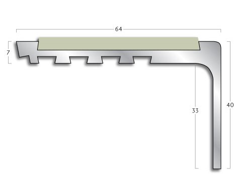 Gradus stair nosing - CT71 Square Safety Flooring