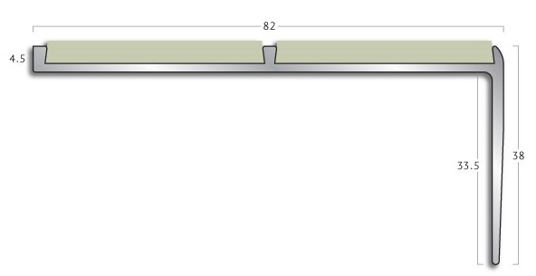 Gradus stair nosing - HE2 Square