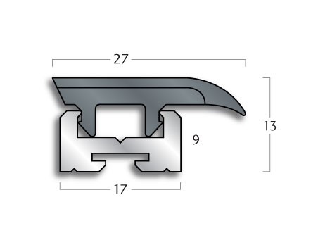 Transition Strip Gradus FT27 / AFT17 - Clip-Top