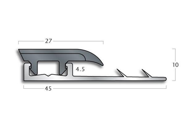 Transition Strip Gradus FT27 / AFT45 - Clip-Top