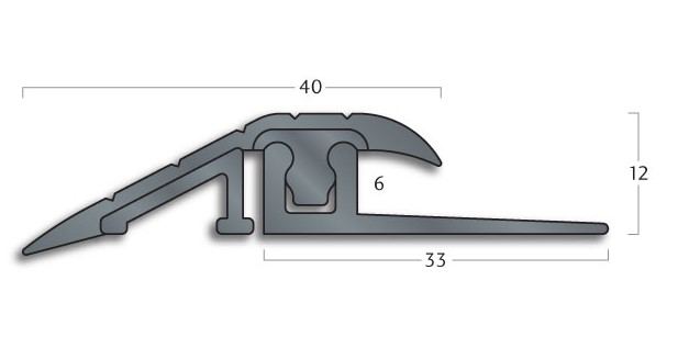 Transition Strip Gradus FXR40 / FXB336 - Clip-Top