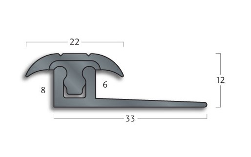 Transition Strip Gradus FXT21 / FXB336 - Clip-Top