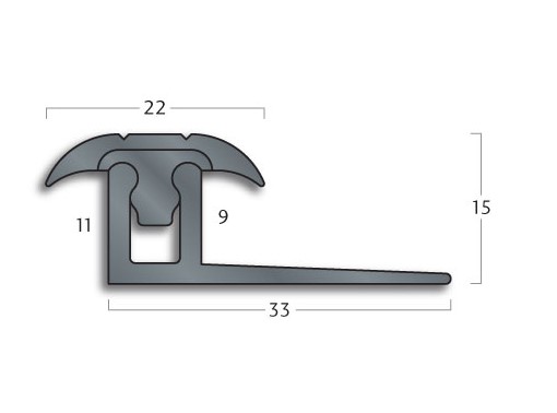 Transition Strip Gradus FXT21 / FXB339 - Clip-Top