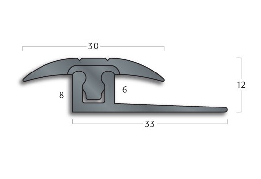 Transition Strip Gradus FXT31 / FXB336 - Clip-Top