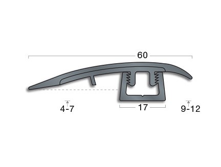 Transition Strip Gradus PTR1 / MPTB12 - Clip profile