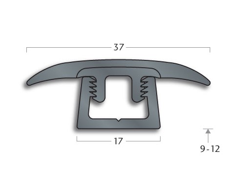 Transition Strip Gradus PTT1 / MPTB12 - Clip profile