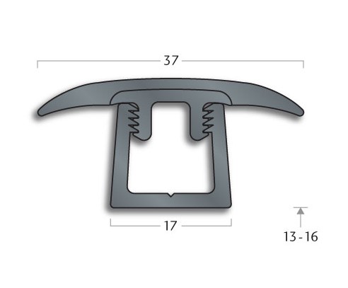 Transition Strip Gradus PTT1 / MPTB16 - Clip profile