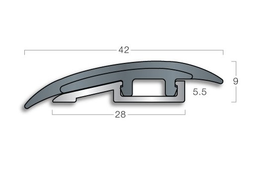 Transition Strip Gradus RT42 / AFT28 - Clip-Top