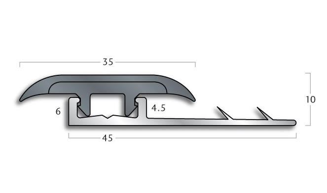 Transition Strip Gradus TT35 / AFT45 - Clip-Top