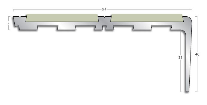 Gradus stair nosing - CT 712 Square Safety Flooring