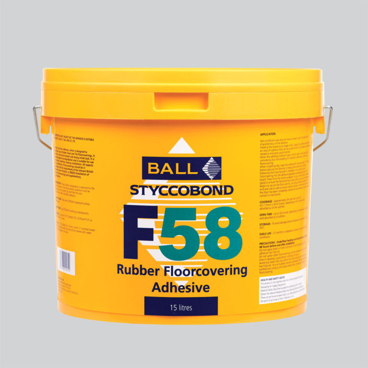 Adhesives for flooring F58 Rubber Adhesive 15ltr