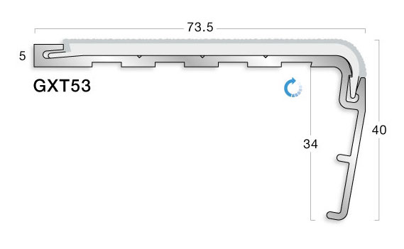 GRADUS STAIR NOSING - GXT53