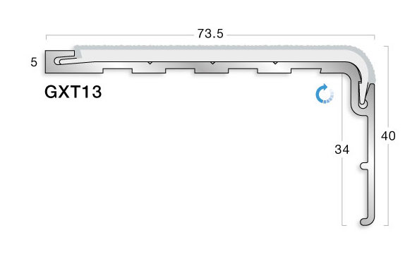 GRADUS STAIR NOSING - GXT13