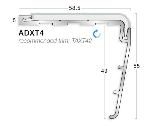 GRADUS STAIR NOSING - ADXT4 Safety Flooring