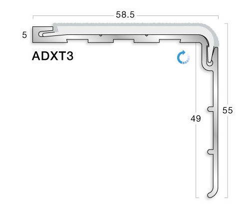 GRADUS STAIR NOSING - ADXT3 Safety Flooring