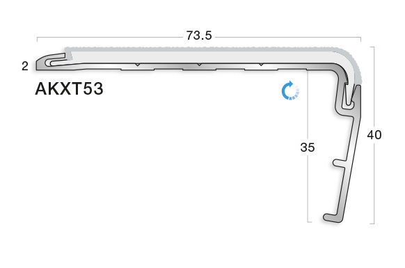 GRADUS STAIR NOSING - AKXT53