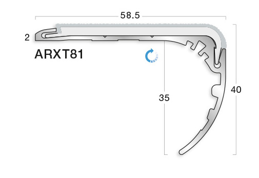 GRADUS STAIR NOSING - ARXT81