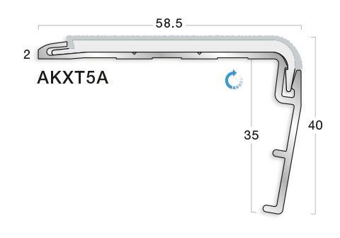 GRADUS STAIR NOSING - AKXT5A