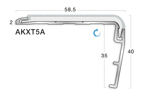 GRADUS STAIR NOSING - AKXT5A