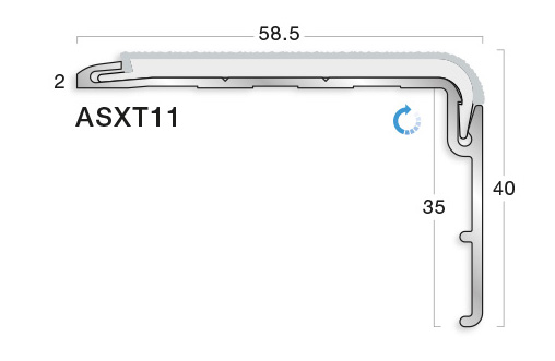 GRADUS STAIR NOSING - ASXT11 Safety Flooring