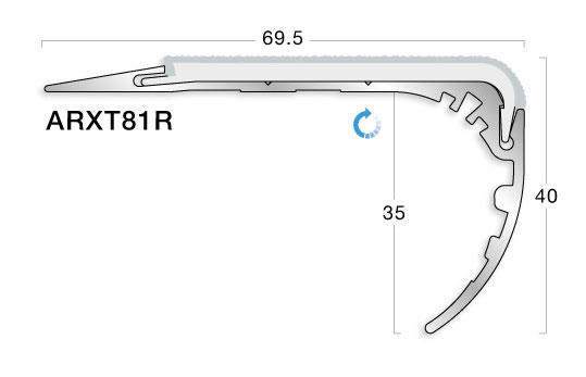 GRADUS STAIR NOSING - ARXT81R