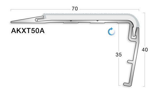 GRADUS STAIR NOSING - AKXT50A