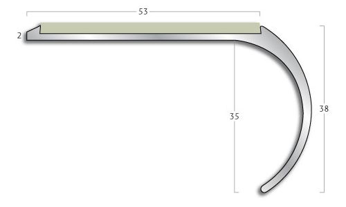 Gradus stair nosing - AR81 Bullnose Safety Flooring