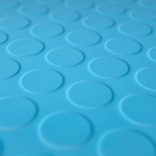 Planet mars - Studded rubber tiles cool blue 707