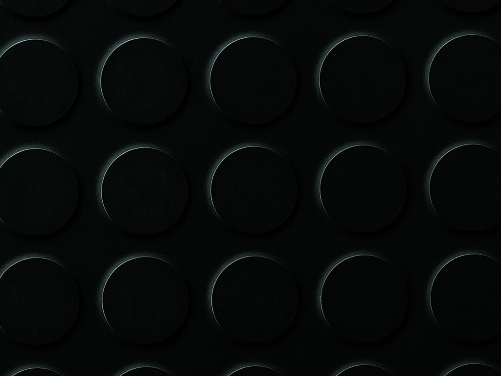 Planet mars - Studded rubber tiles Planet Rubber Flooring - Mars Black Studded Tile 