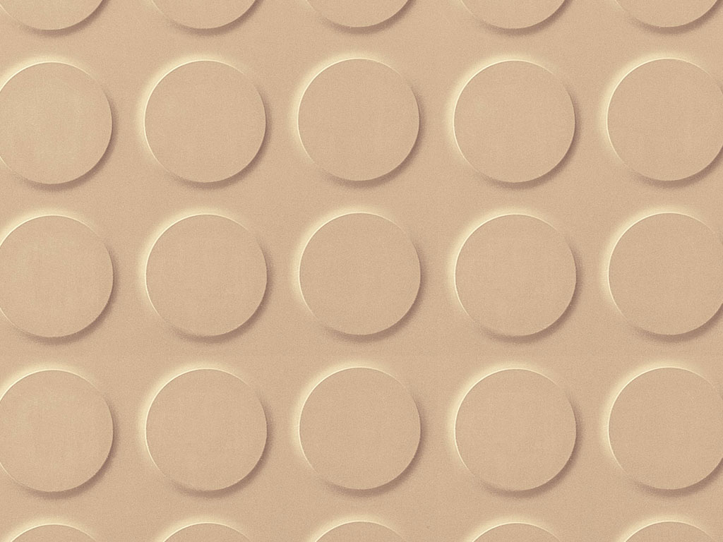 Planet Rubber Flooring - Mars Cream Studded Tile  Safety Flooring