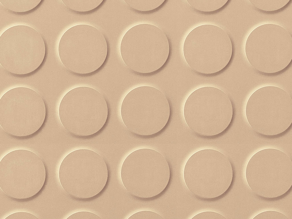 Planet Rubber Flooring - Mars Cream Studded Tile 