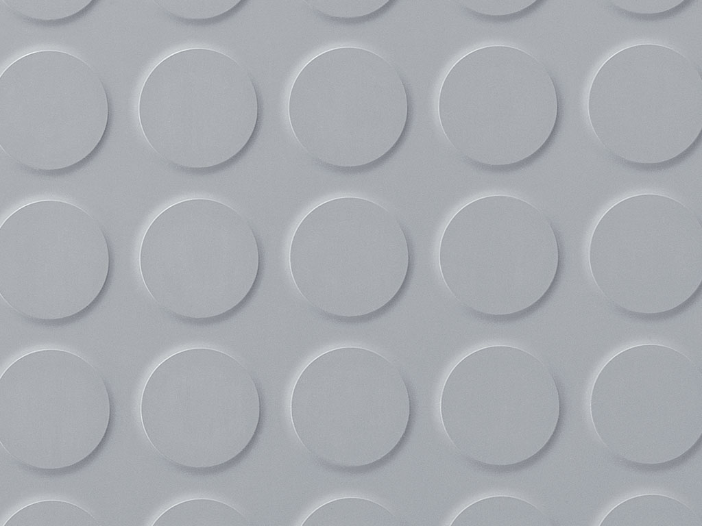 Planet Rubber Flooring - Mars Light Grey Studded Tile Safety Flooring