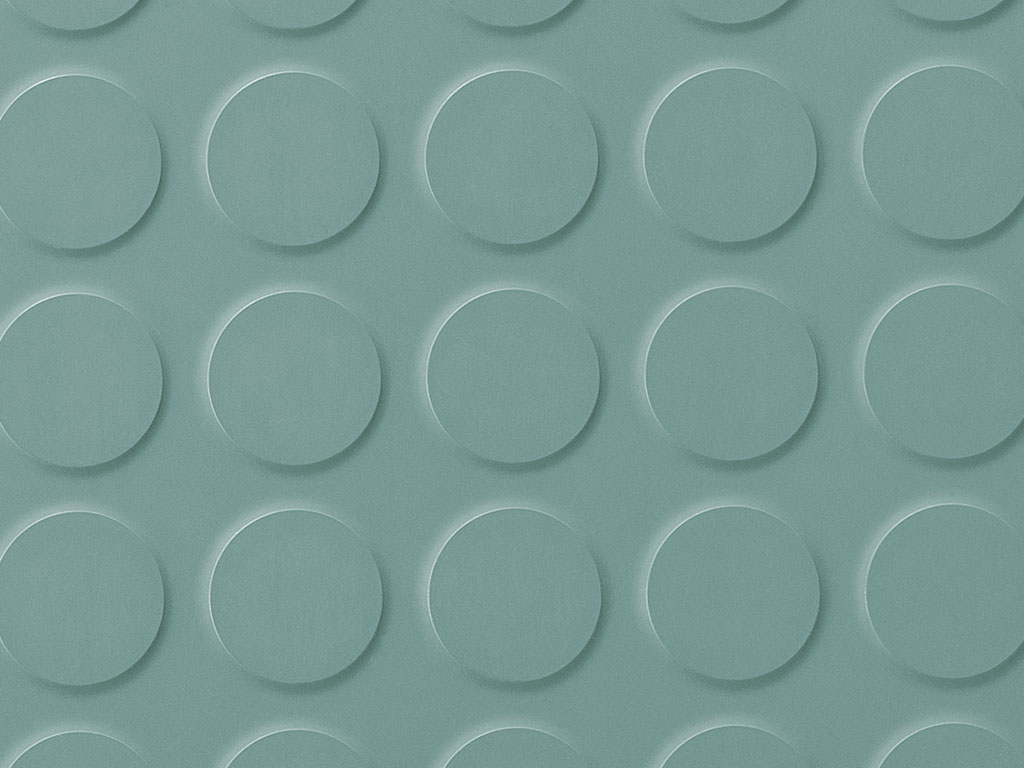 Planet Rubber Flooring - Mars Pale Green Studded Tile